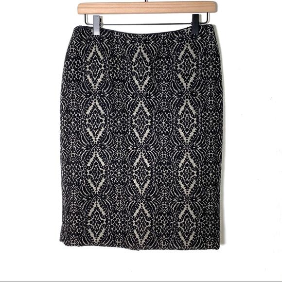 Talbots wool blend gray black pencil skirt size 4 - Picture 1 of 6